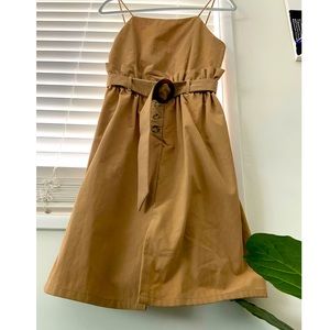 ZARA Kaki dress w/ belt, Sz S